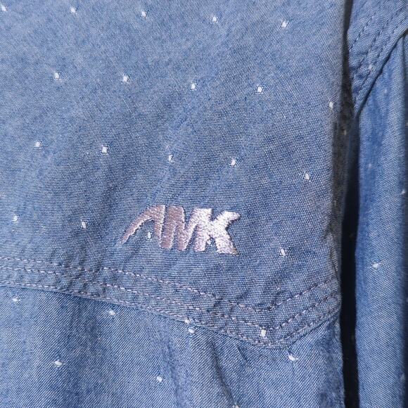 Mountain Khakis Chambray White Dot Button Down Shirt Women's Size Medium - Picture 4 of 12